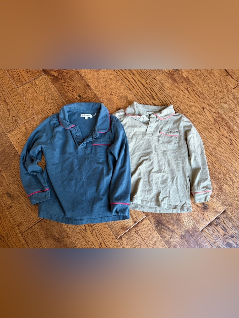 Baybala size 4t set of 2 JACKSON LONG SLEEVE POLO great condition smoke pet free